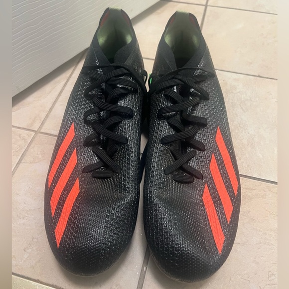 Adidas X Speedflow.3 FG Soccer Cleats – Black/Orange/Green – Size 8 - Picture 1 of 5